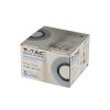 Oczko V-TAC gips beton GU10 okrągłe wpuszczane białe/chrom VT-862-CRD 5 lat gwarancji